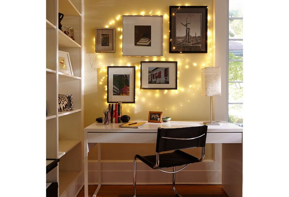 String lights like these brighten a space literally and figuratively.

